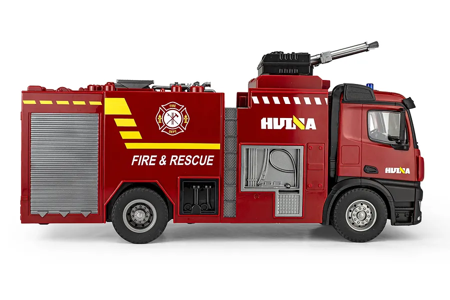 Huina 1562 Fire Truck with Water Cannon RC Fire Truck Electric 2WD 1/14 Scale RTR image 147883