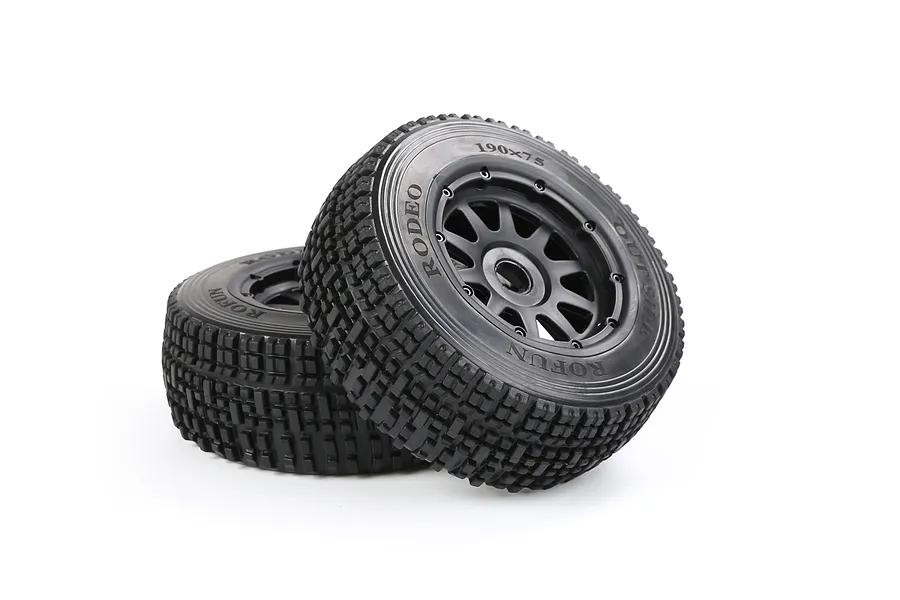 Rovan 1/5 5SC Tyres on Black Rims - Beadlock Wheels 2Pcs image 6
