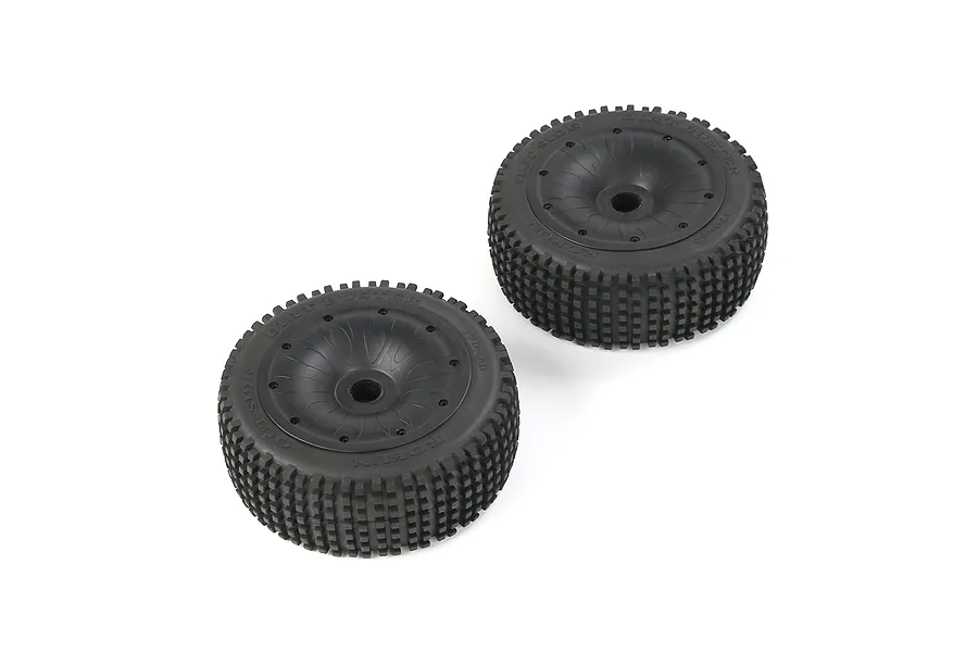 Rovan 1/5 Dirt Buster Tyres on Black Closed Rims - Beadlock Wheels 2Pcs image 5
