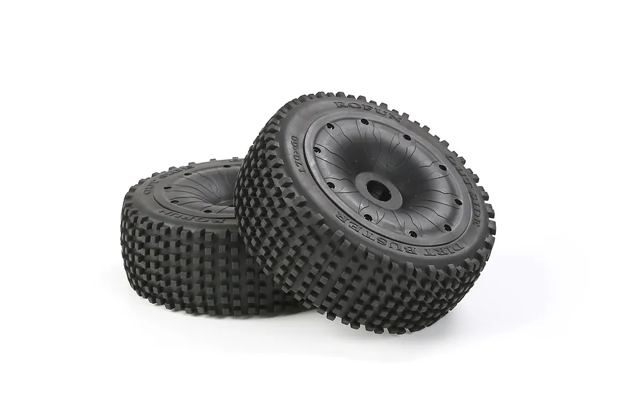 Rovan 1/5 Dirt Buster Tyres on Black Closed Rims - Beadlock Wheels 2Pcs image 4
