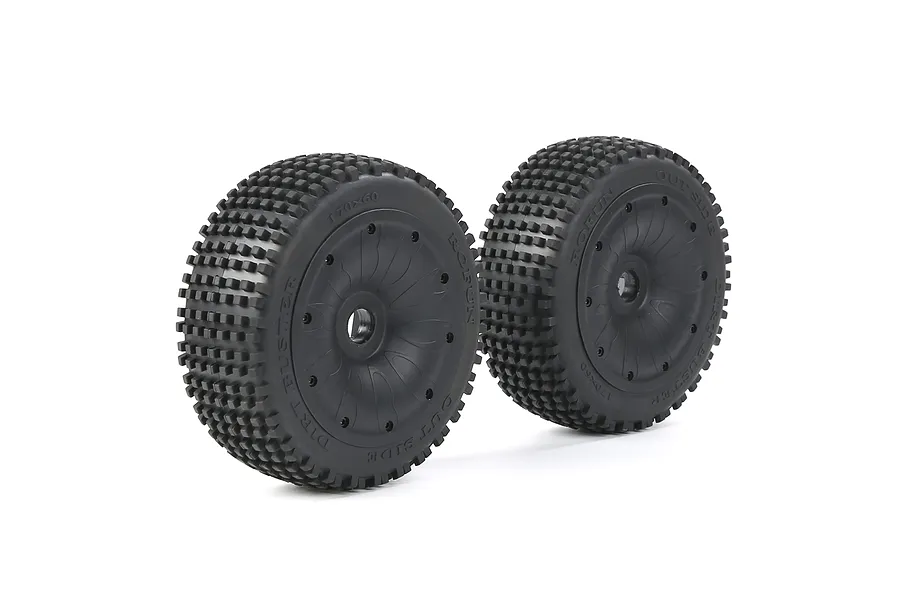 Rovan 1/5 Dirt Buster Tyres on Black Closed Rims - Beadlock Wheels 2Pcs image 8