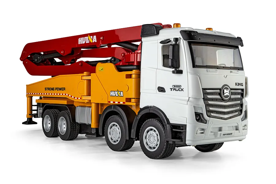 HuiNa 1381 RC Concrete Pump Truck Electric 4WD 1/18 Scale RTR - Red/Yellow image 148057
