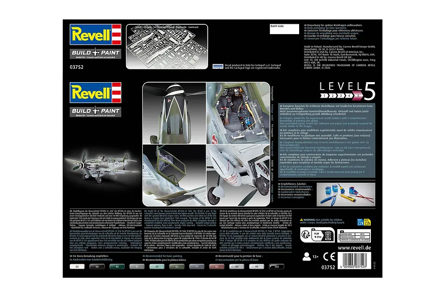 Revell 1/32 Messerschmitt Bf109G-10 Erla Scaled Plastic Model Kit image 13