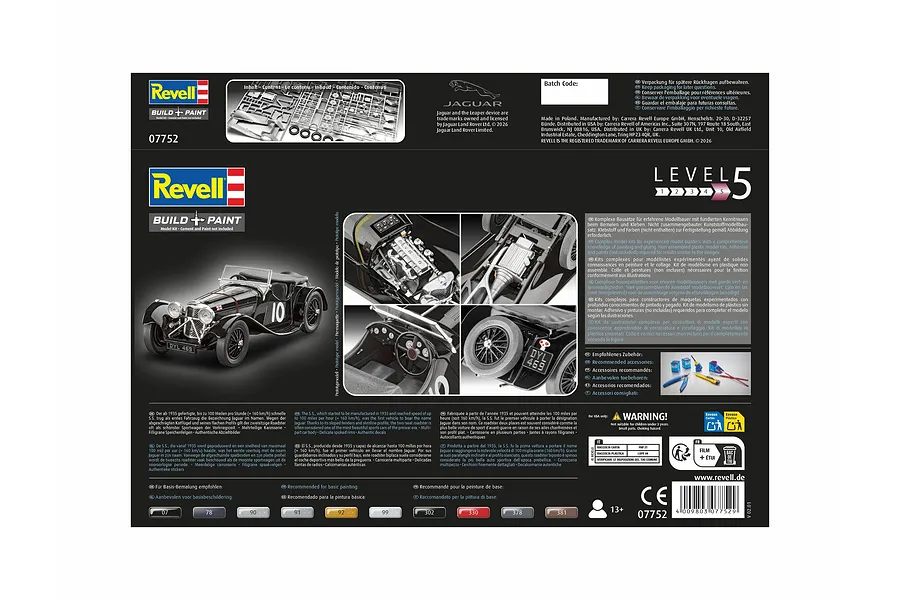 Revell 1/32 Jaguar SS 100 Scaled Plastic Model Kit image 11