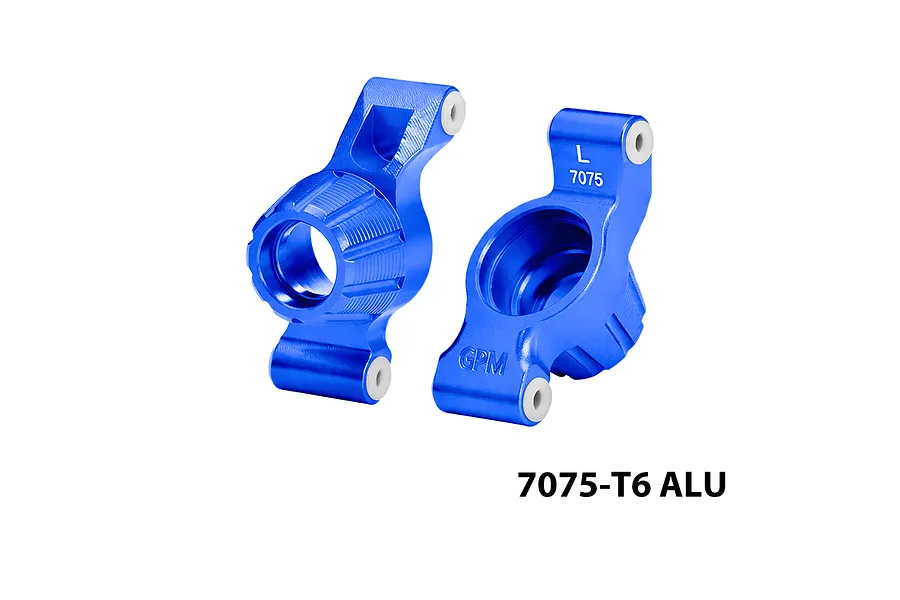 GPM Blue Aluminium Rear Hubs 2Pcs image 148610