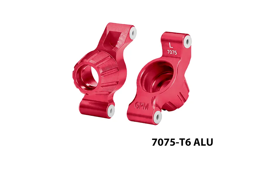GPM Red Aluminium Rear Hubs 2Pcs image 148613