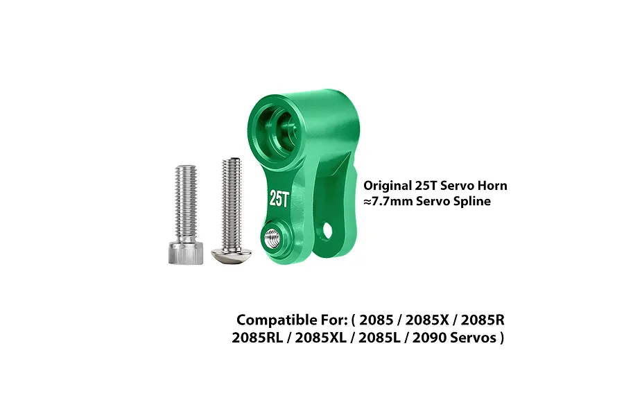 GPM Green Aluminium 25T Servo Horn image 148647
