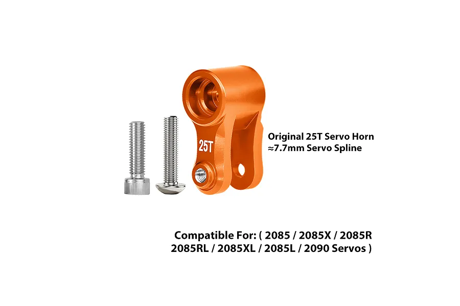 GPM Aluminium 25T Servo Horn - Orange image 1