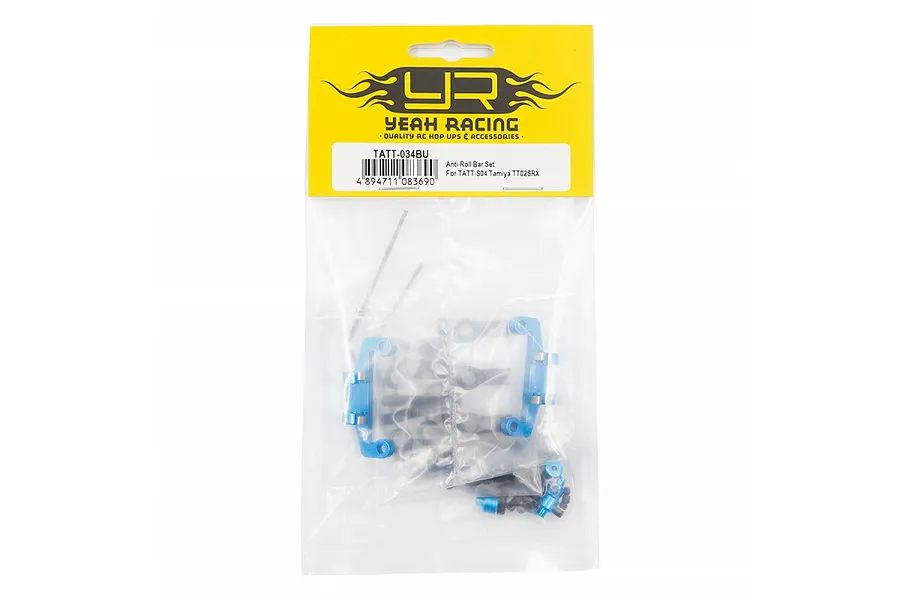Yeah Racing Aluminium Anti-Roll Bar Set - Blue image 148705