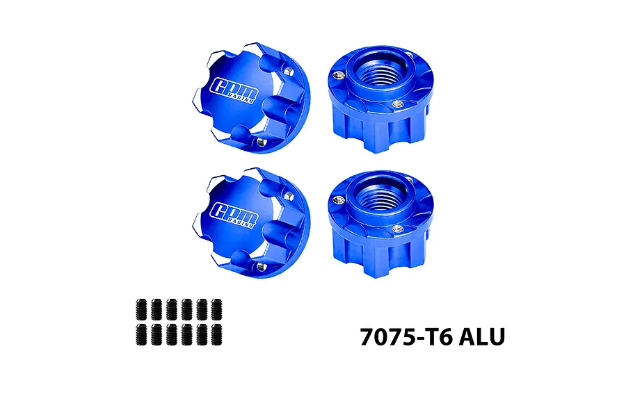 GPM Aluminium 17mm Serrated Wheel Nuts 4Pcs - Blue image 148734