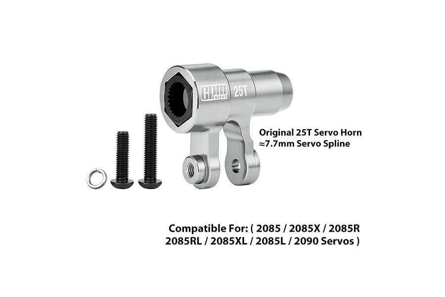 GPM Silver Aluminium 25T Servo Horn image 148788
