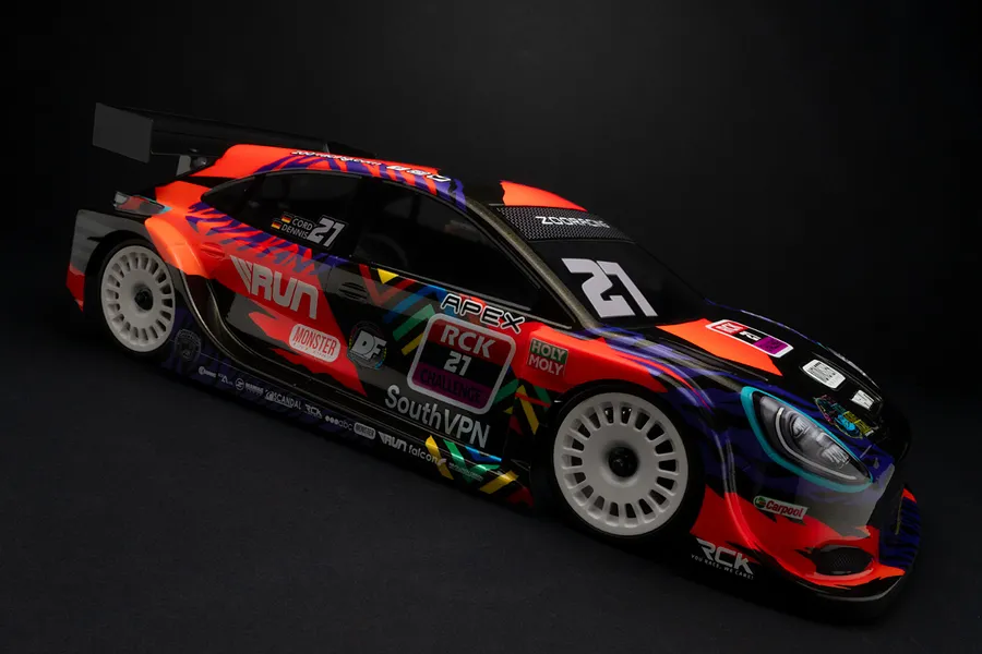 ZooRacing 1/10 190mm Apex FWD Unpainted Body Shell - Clear image 148825