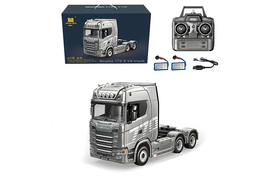 Huina Scania 770S RC Semi Truck 4WD 1/18 Scale RTR - Grey image 148873