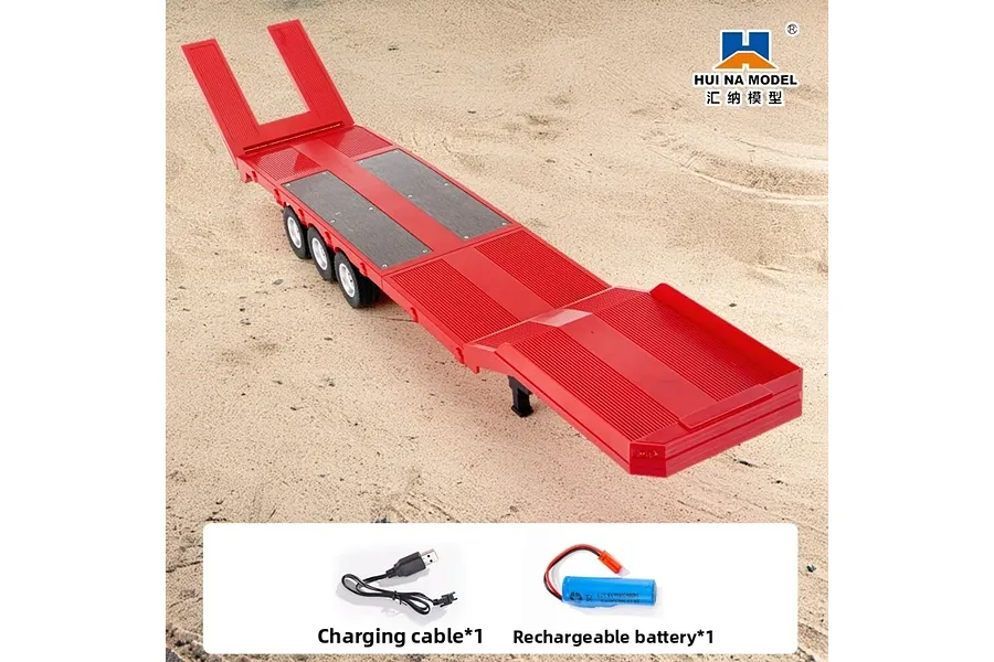 Huina 1/18 Flatbed Trailer - Red image 6