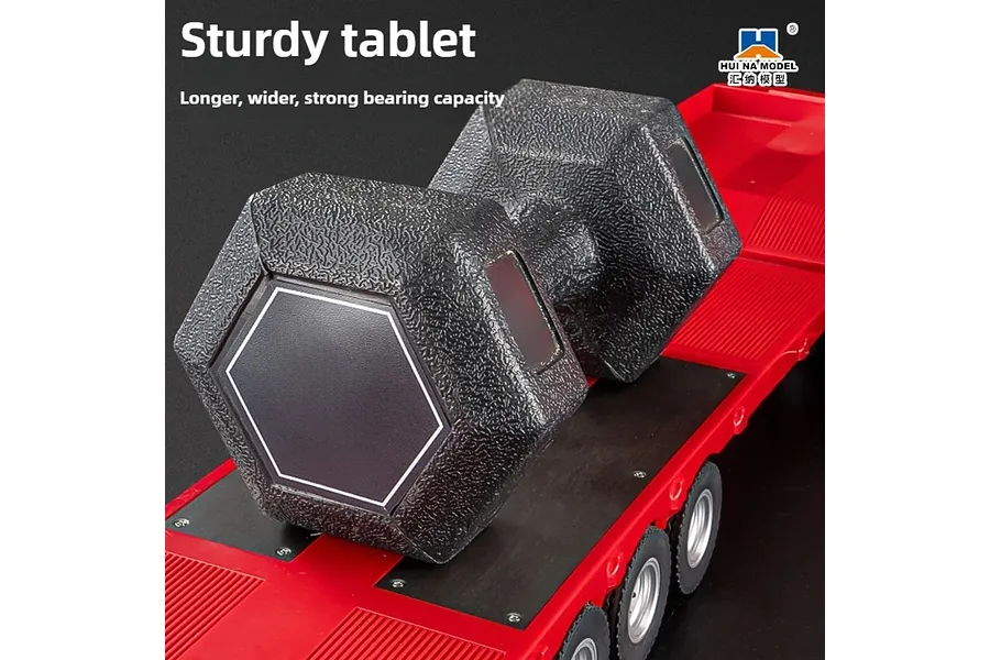 Huina 1/18 Flatbed Trailer - Red image 7