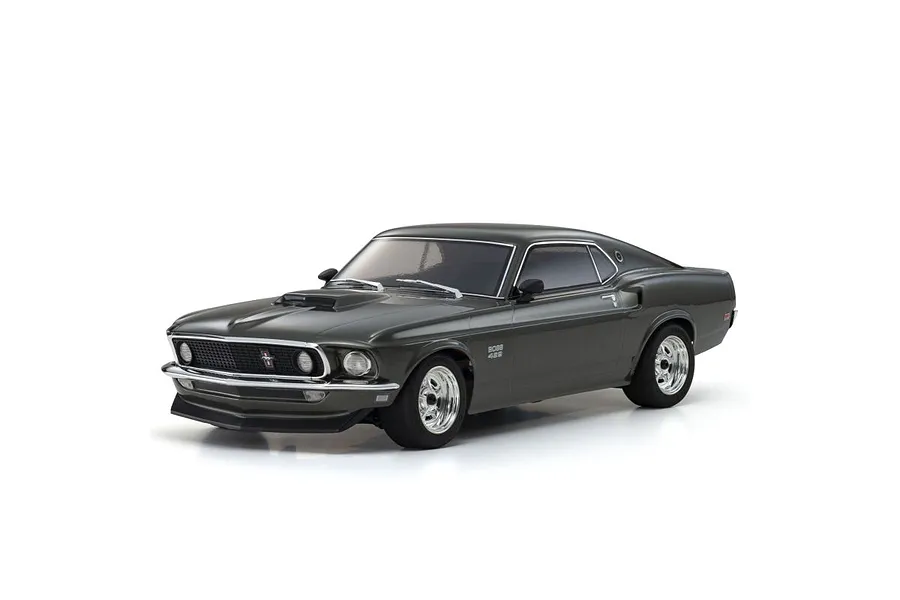 Kyosho Fazer Mk2 1969 Ford Mustang Boss 429 RC Car Electric 4WD 1/10 Scale RTR - Black Jade image 149049