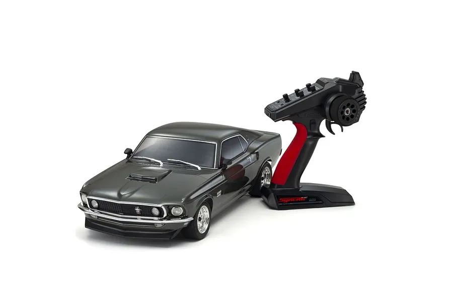 Kyosho Fazer Mk2 1969 Ford Mustang Boss 429 RC Car Electric 4WD 1/10 Scale RTR - Black Jade image 149062