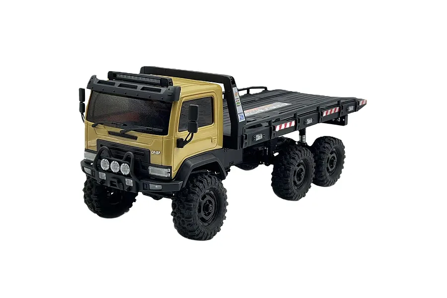 Hobby Plus CR-18P Arktos V1.5 6x6 Flatbed RC Truck Electric 6WD 1/18 Scale RTR - Sand image 149092