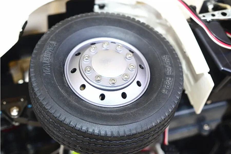 GPM 1/14 Aluminium Front 10 Hole Rims - Grey Silver image 2