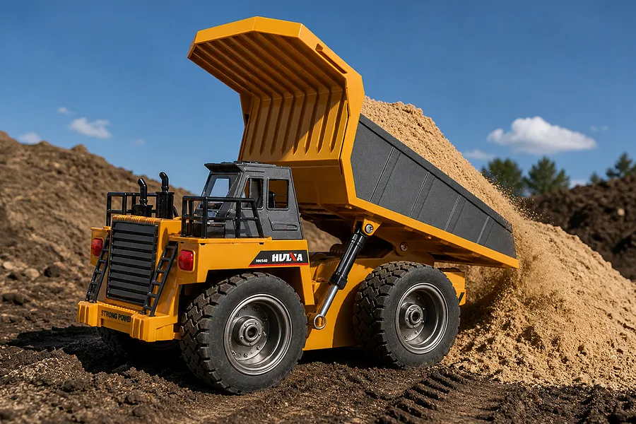 HuiNa 1533 Dump Truck RC Truck Electric 4WD 1/18 Scale RTR image 149320