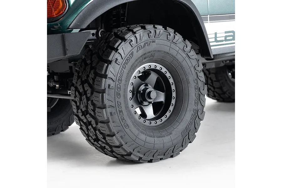 FMS FCX10 OVR LC80 RS Land Cruiser 80 RC Rock Crawler Electric Brushless 4WD 1/10 Scale RTR - Green image 149364