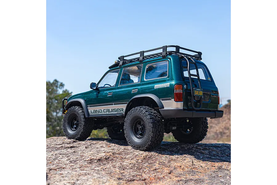 FMS FCX10 OVR LC80 RS Land Cruiser 80 RC Rock Crawler Electric Brushless 4WD 1/10 Scale RTR - Green image 149367