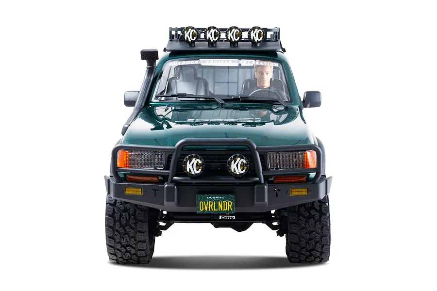 FMS FCX10 OVR LC80 RS Land Cruiser 80 RC Rock Crawler Electric Brushless 4WD 1/10 Scale RTR - Green image 149368