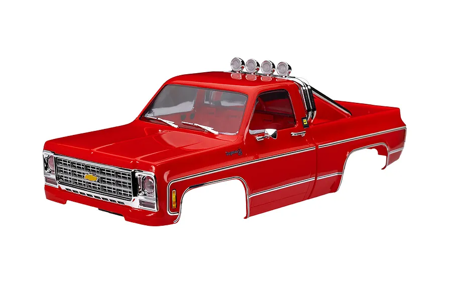 Traxxas 1/10 Chevrolet K10 Truck (1979) Painted Body Shell - Red image 149561