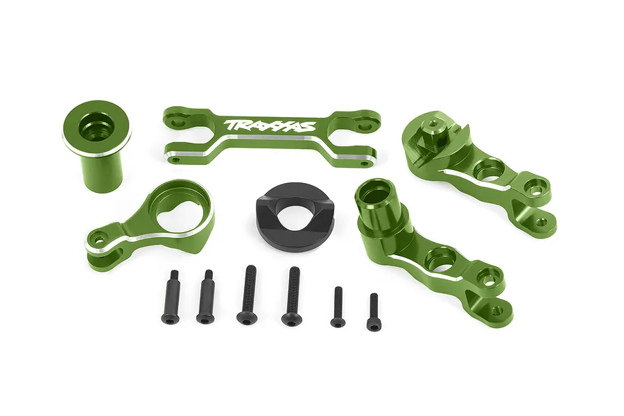 Traxxas Aluminium Steering Bell Crank/Drag Link Assembly with Servo Saver - Green image 149566