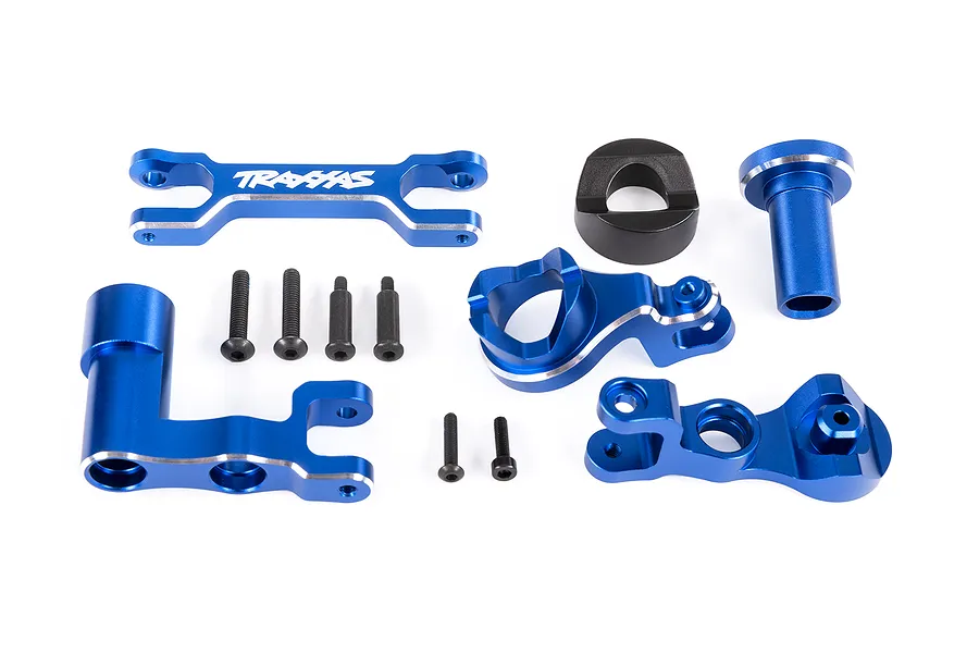 Traxxas Aluminium Steering Bell Crank/Drag Link Assembly - Blue image 149567