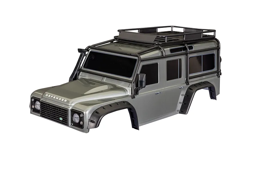 Traxxas 1/10 TRX-4 Land Rover Defender Clipless Painted Body Shell - Silver image 149606