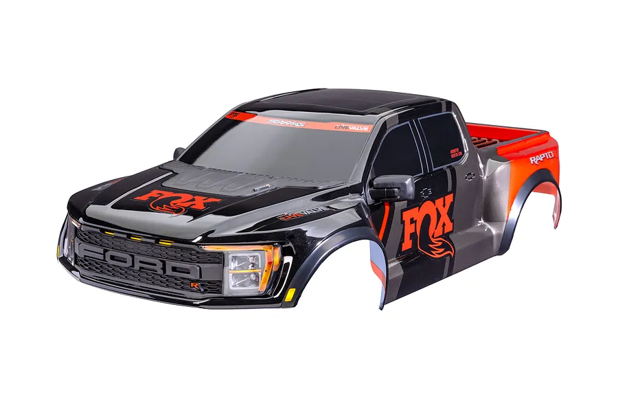 Traxxas 1/10 Ford Raptor R Clipless Painted Body Shell - Fox Red image 149618