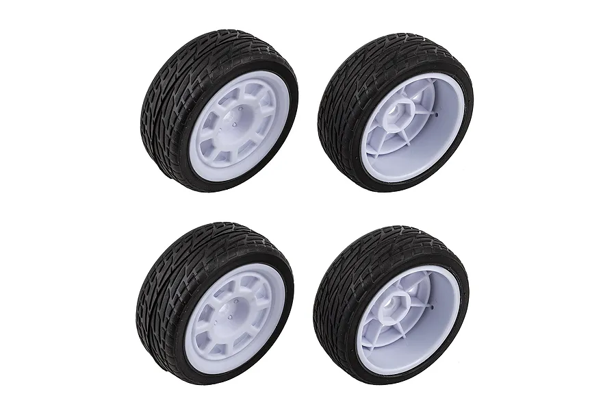 Team Associated 1.9&amp;quot; Hoonicorn Tyres on White Rims - Glued Wheels 2Pcs image 149680