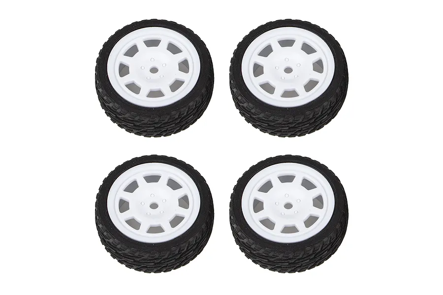 Team Associated 1.9&amp;quot; Reflex 14R Hoonicorn Tyres on White Rims - Glued Wheels 4Pcs image 149681