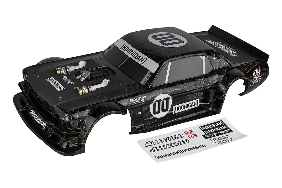 Team Associated 1/7 SR7 Hoonicorn Painted Body Shell - Black image 149684