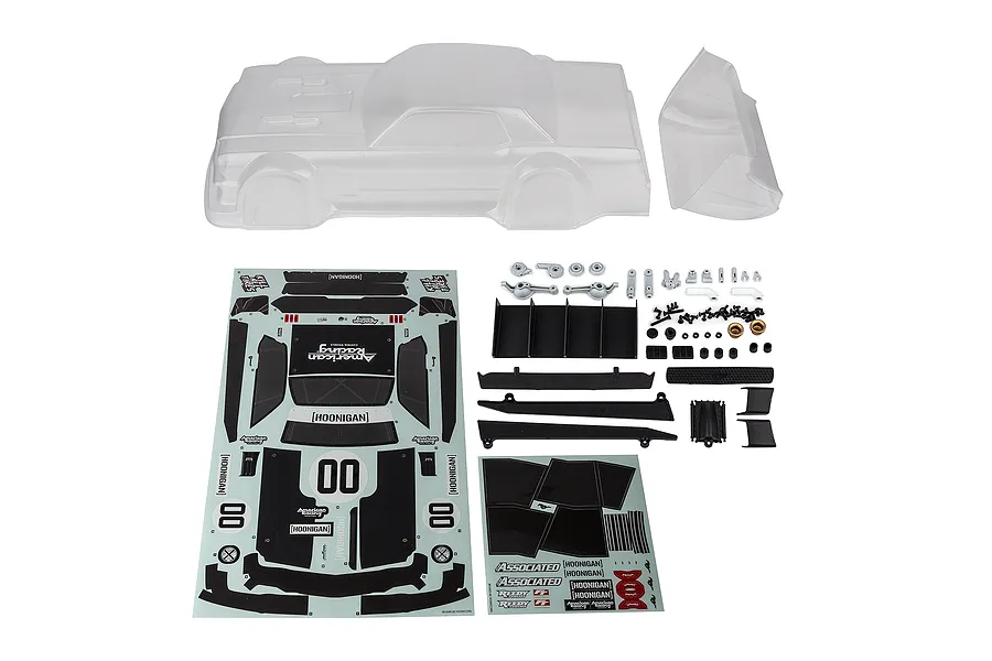 Team Associated 1/7 SR7 Hoonicorn Unpainted Body Shell - Clear image 149685