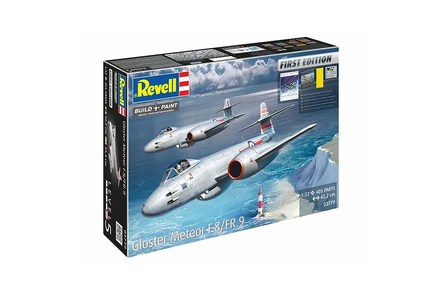 Revell 1/32 Gloster Meteor F.8/FR.9 Fighter - 1st Edition Scaled Plastic Model Kit - Australian Decals image 149931