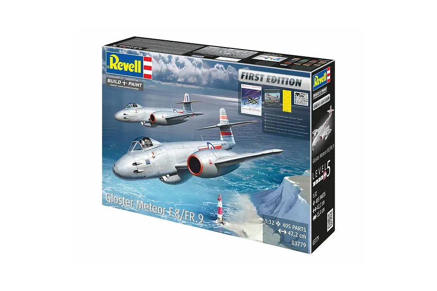 Revell 1/32 Gloster Meteor F.8/FR.9 Fighter - 1st Edition Scaled Plastic Model Kit - Australian Decals image 149932