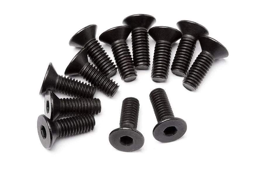 Maverick 4x12mm Fine Thread Countersunk Head Screws 12Pcs image 149936