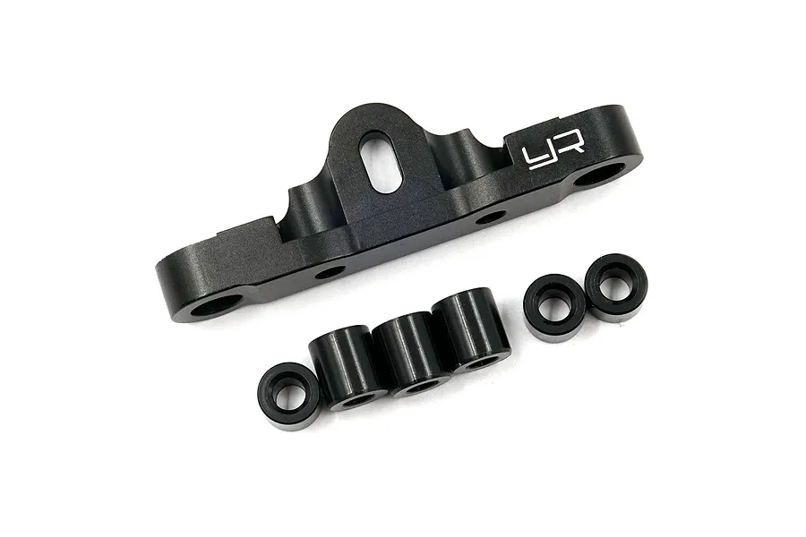 Yeah Racing Aluminium Front Suspension Mount - Black image 149996