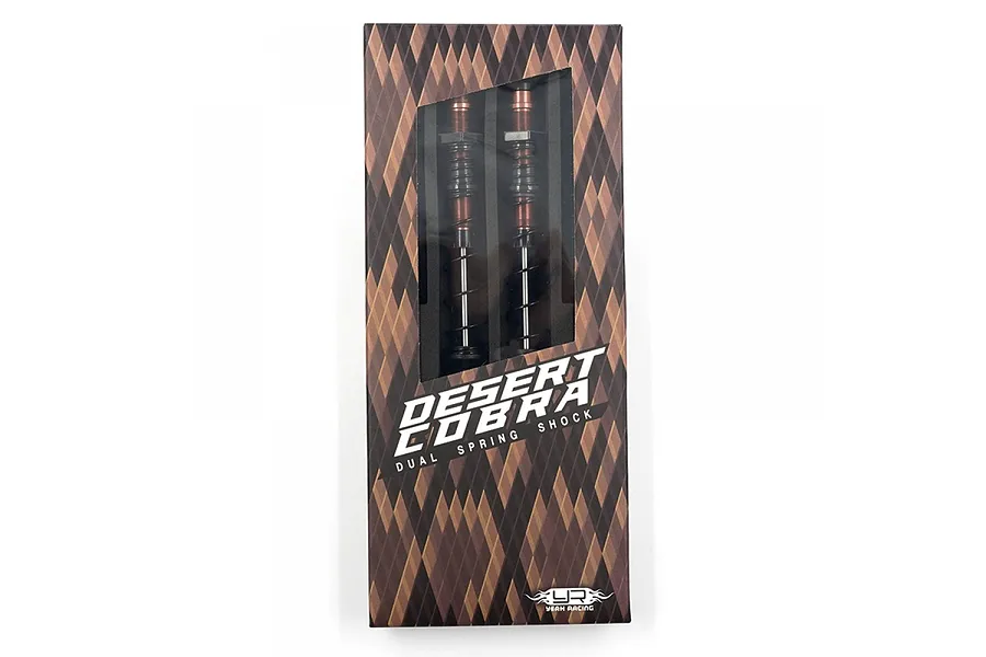 Yeah Racing Aluminium 110mm Desert Cobra Dual Spring Shocks 2Pcs - Black/Red image 149999