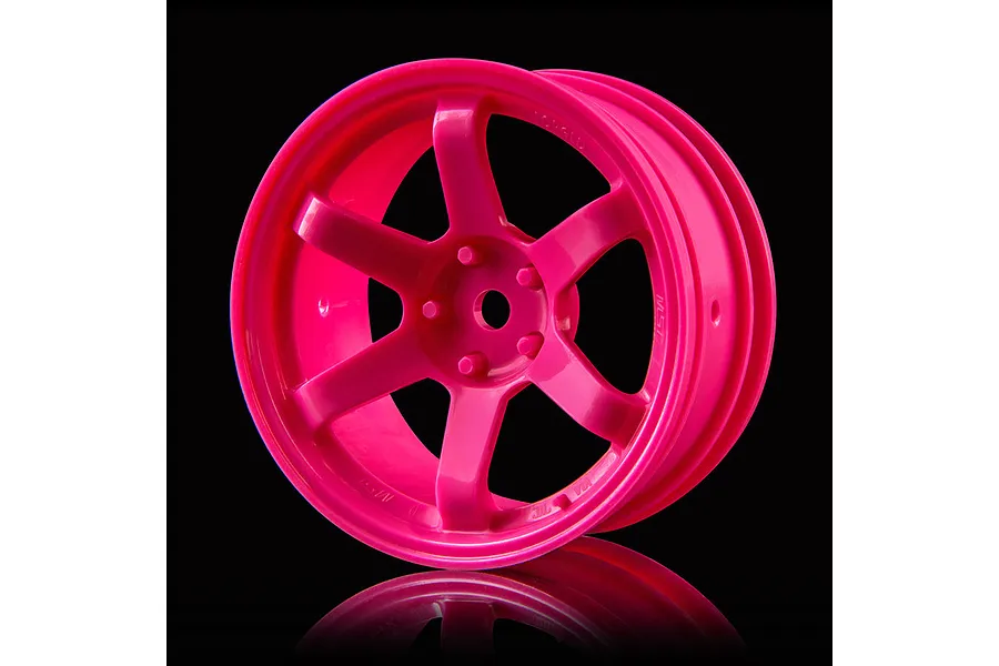 MST 1.9&amp;quot; TE37 (+7mm Offset) High Traction Rims 2Pcs - Hot Pink image 150027