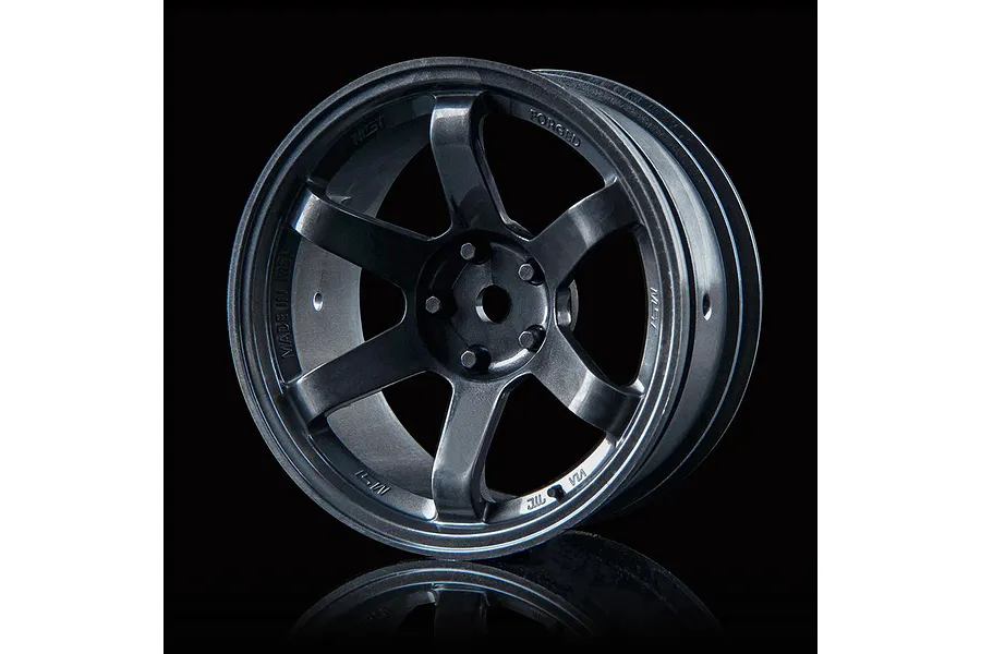 MST 1.9&amp;quot; TE37 (+5 Offset) High Traction Rims 2Pcs - Gunmetal Grey image 150029