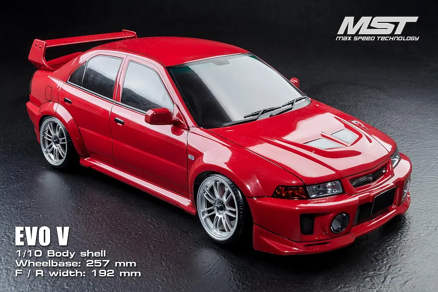 MST 1/10 Evo V Unpainted Body Shell - Clear image 150053