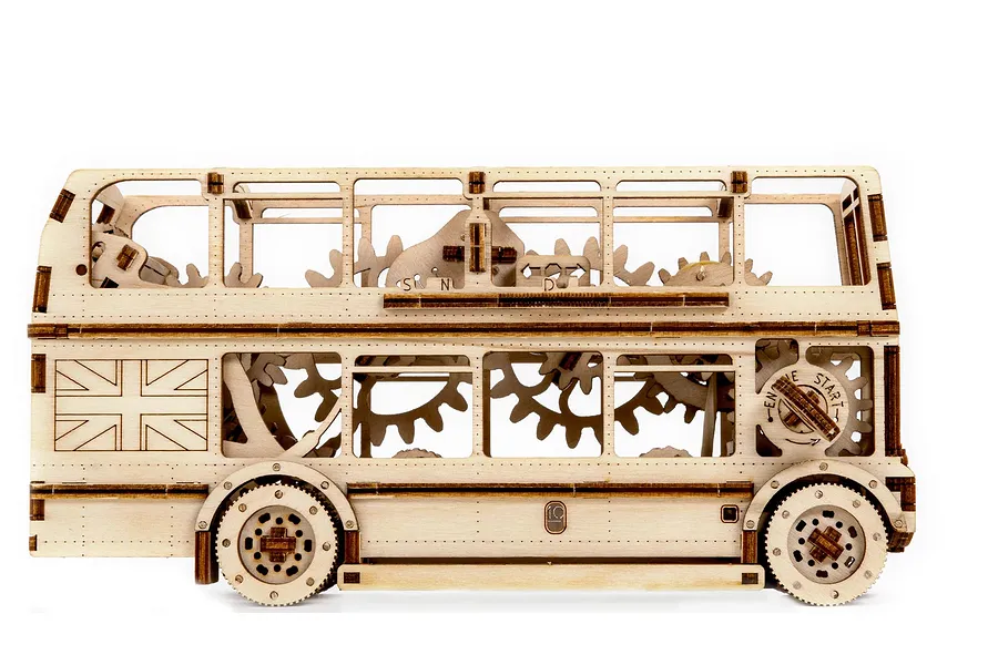 Revell 1/40 Tiny Adventures London Bus Scaled Wooden Model Kit image 150071