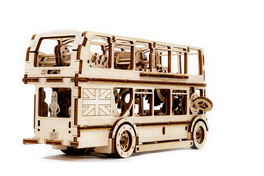 Revell 1/40 Tiny Adventures London Bus Scaled Wooden Model Kit image 150072
