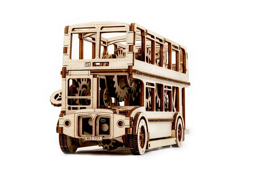 Revell 1/40 Tiny Adventures London Bus Scaled Wooden Model Kit image 150074