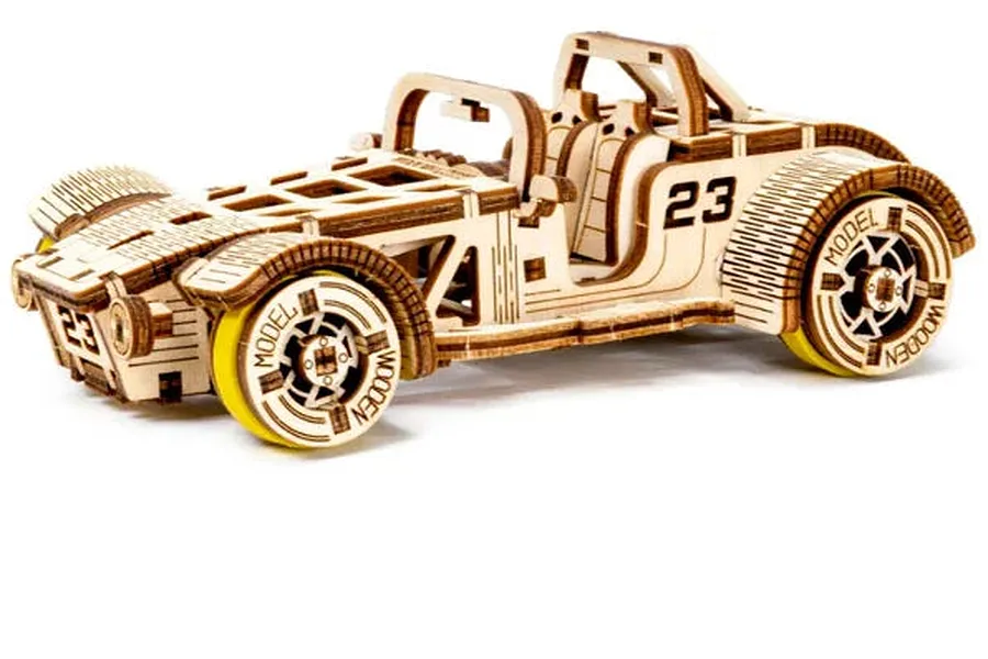 Revell 1/32 Tiny Adventures Roadster Scaled Wooden Model Kit image 150079