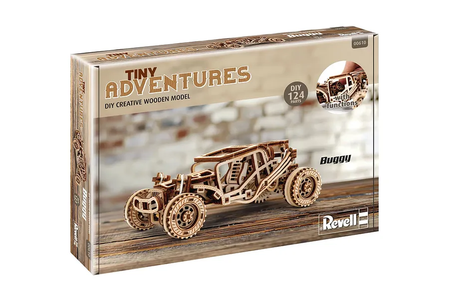 Revell 1/32 Tiny Adventures Buggy Scaled Wooden Model Kit image 150102