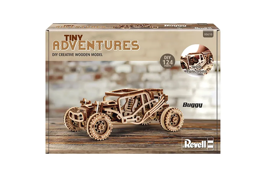 Revell 1/32 Tiny Adventures Buggy Scaled Wooden Model Kit image 150103